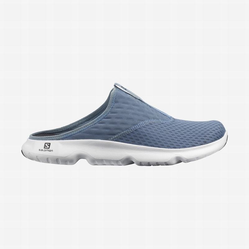 Salomon REELAX SLIDE 5.0 - Mens Slide - Blue/White - NZ (31689-ZDFL)